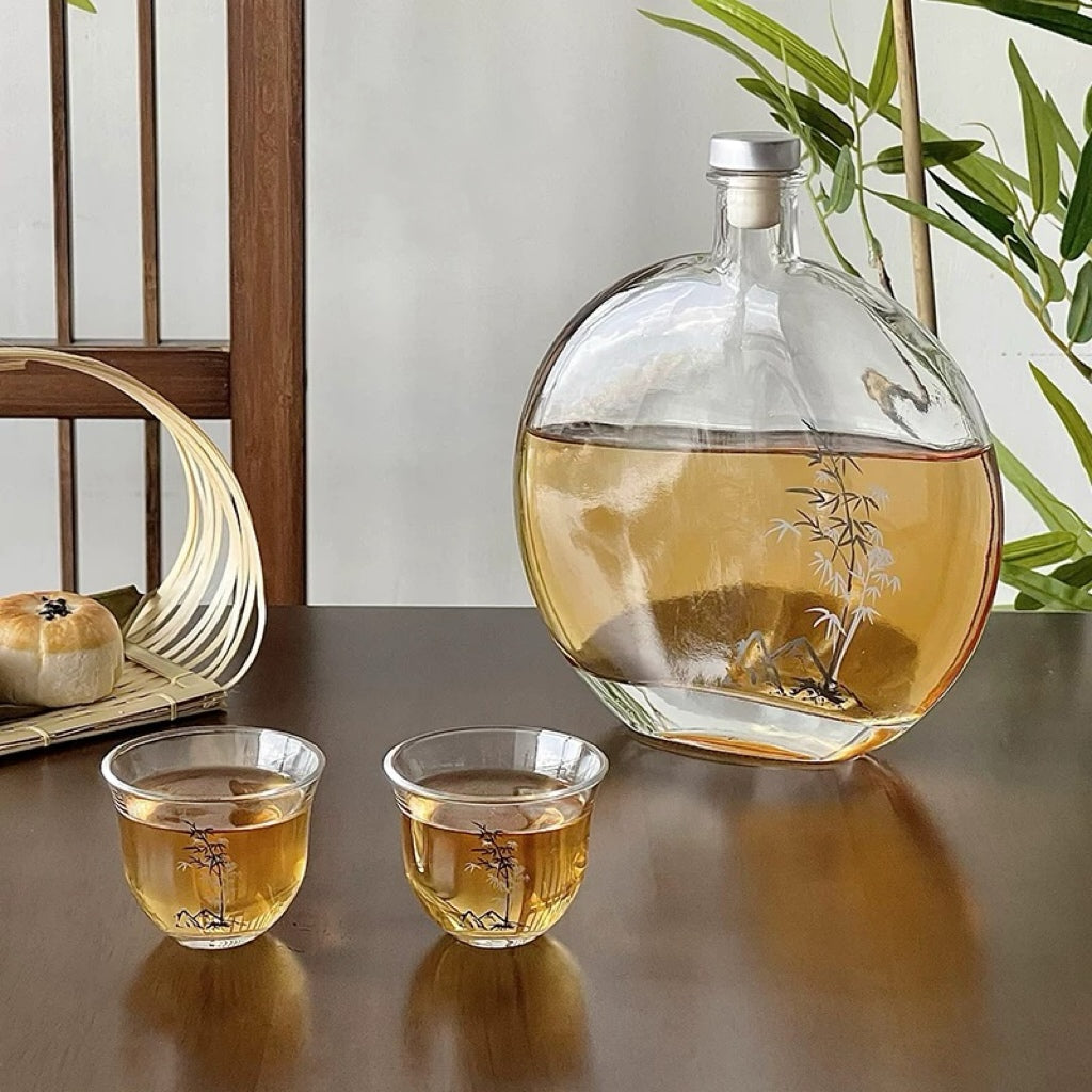 Bamboo & Moonlight Glass Bottle Untable 1