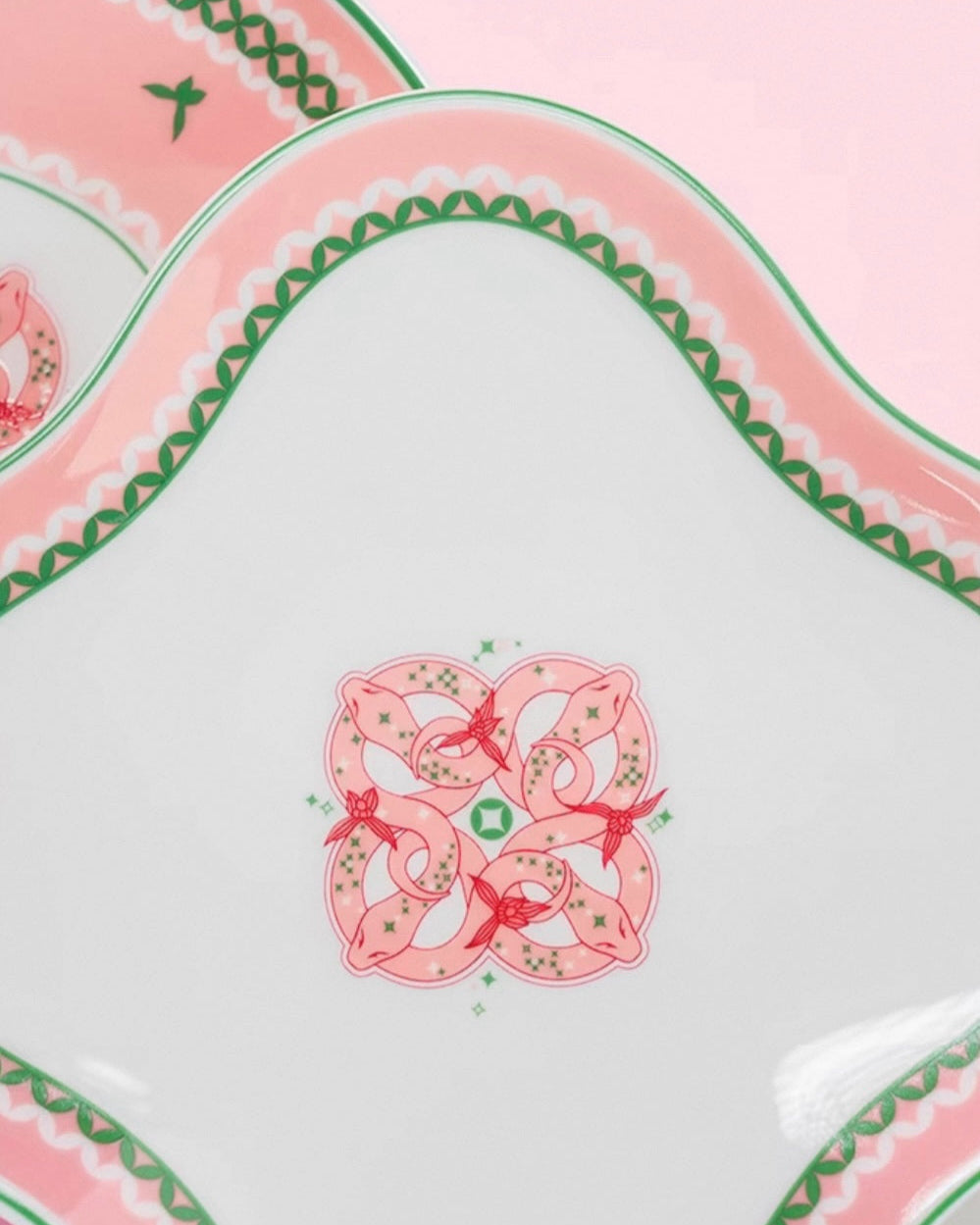 Blooming Fortune Plate Set | Porcelain Untable 2
