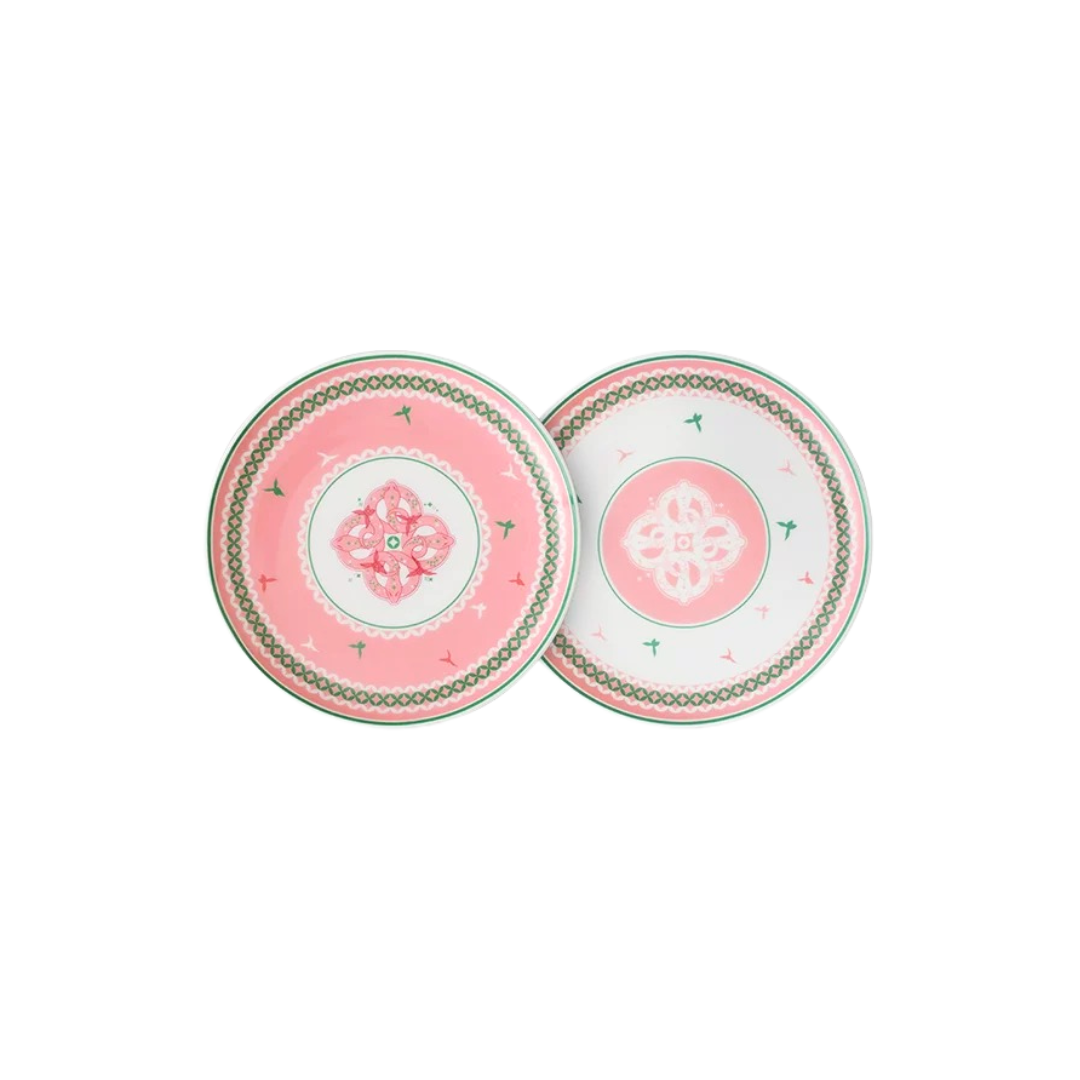 Blooming Fortune Round Dessert Plate Set Untable