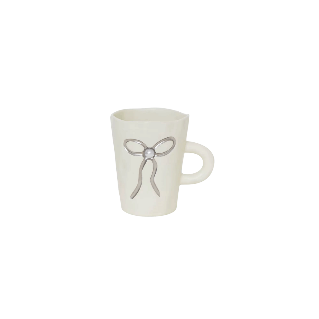 Bow Pearl Ceramic Mug | Pastel Colours Untable