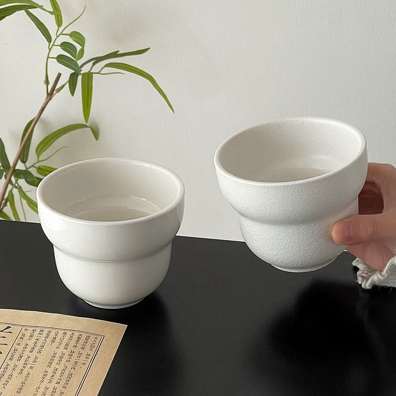 Gourd Ceramic Cup | Glossy & Matte