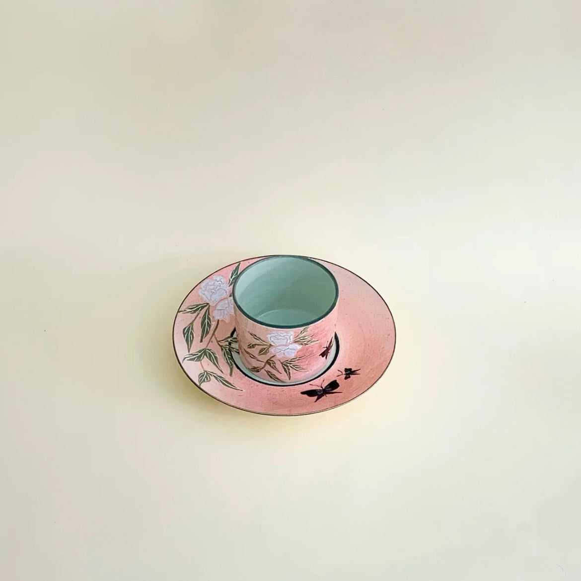 Butterfly Reverie Cup and Plate | Ceramic
