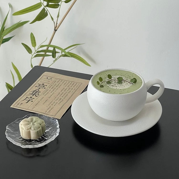 Stone Texture Egg Cup and Saucer Set Untable 5