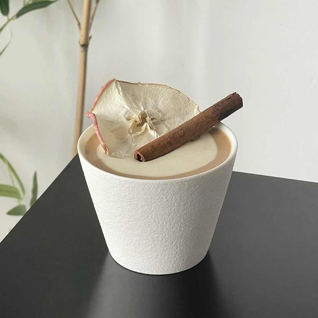 Angled Ceramic Cup | Glossy & Matte