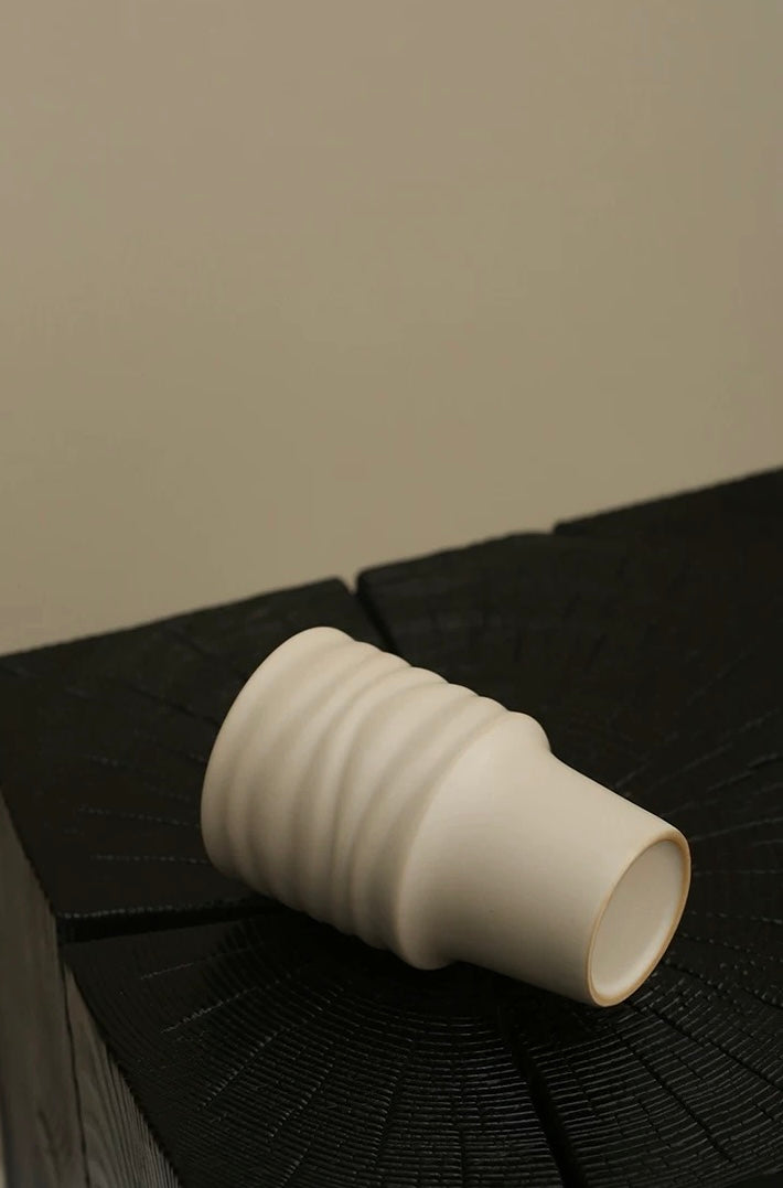 宜集堂中古风咖啡杯子陶瓷轻奢高级感高脚杯设计感法式复古可乐杯