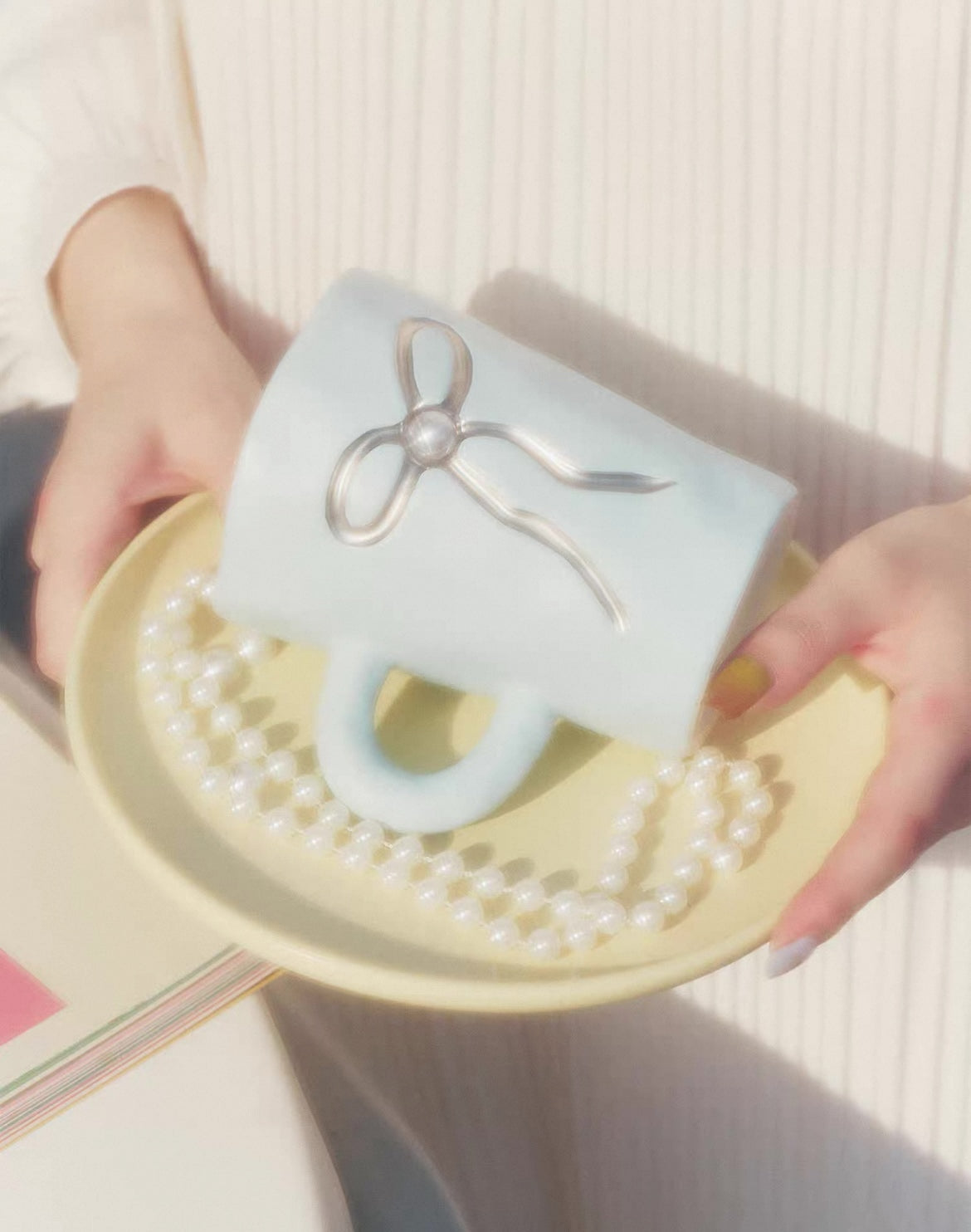SOREMO 原创蝴蝶结马克杯芭蕾风水杯可爱韩式闺蜜女友送礼物ins风