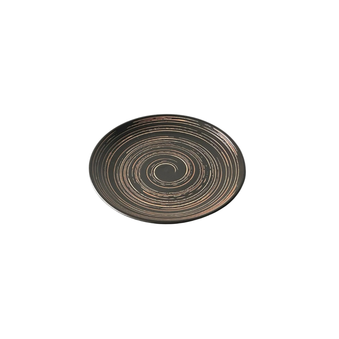 “Ink Cloud” Ceramic Plate Untable