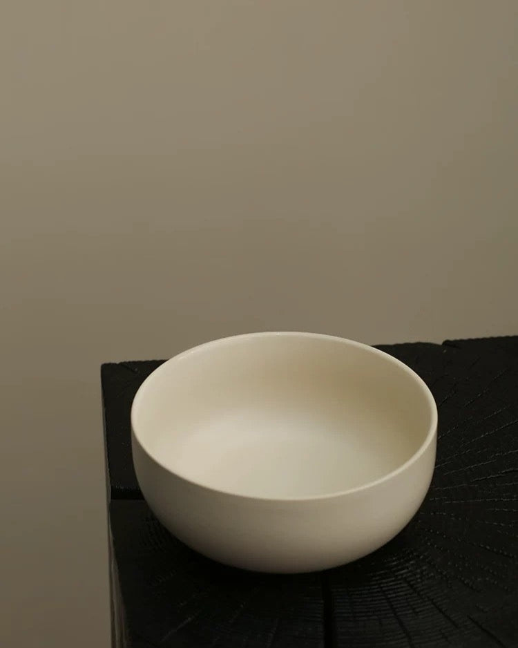 Khaki Grey Ceramic Soup Bowl | Large Untable 4