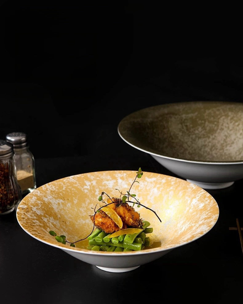 Lingyun Gold Glazed Ceramic Bowl Untable 1