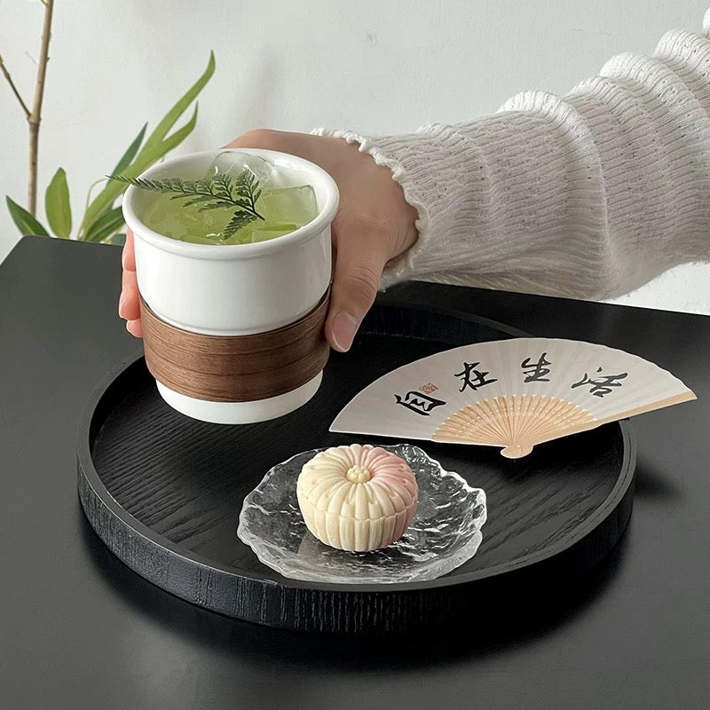 Minimalist Ceramic Cup with Bamboo Sleeve – 220 ml Untable 4