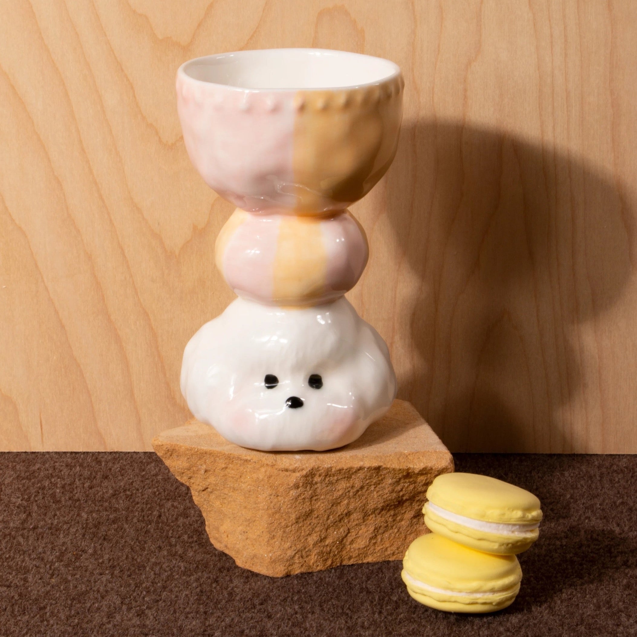 ”Nina“ Puppy Handmade Ceramic Cup 160 ml Untable 1