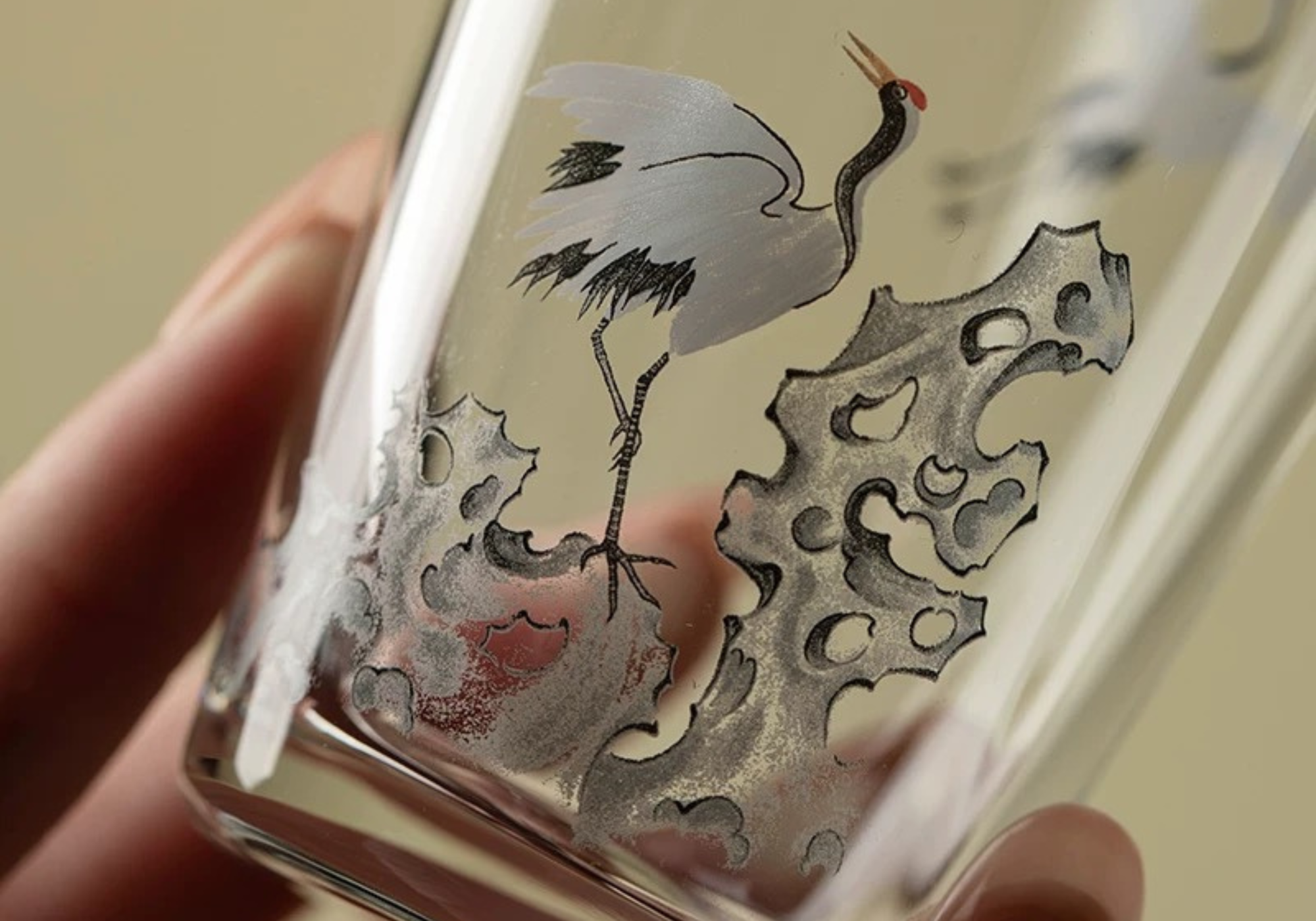 Pine & Crane Glass Petal Cup | Handblown Glass – 70 ml Untable design story