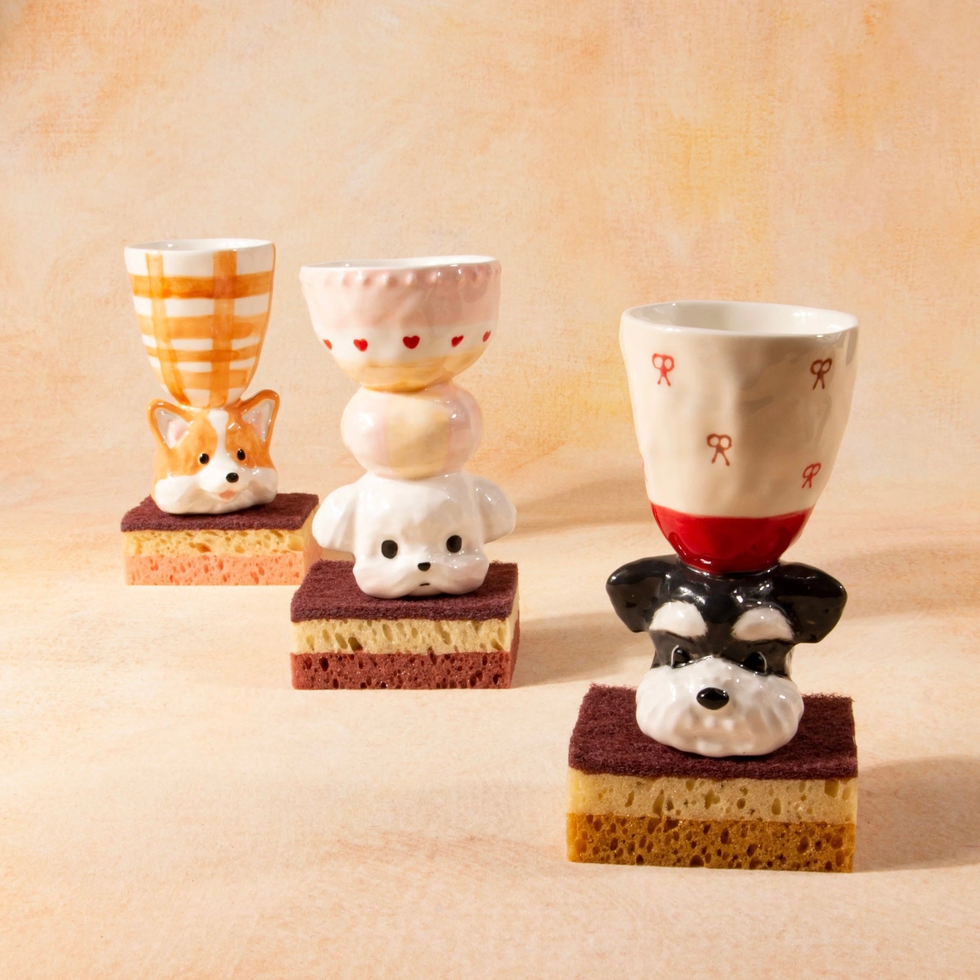 Puppy Handmade Ceramic Cup Untable 2