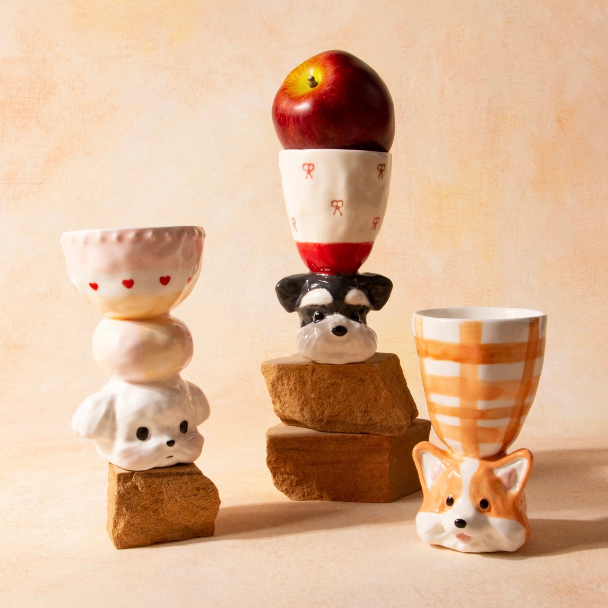 Puppy Handmade Ceramic Cup Untable 3