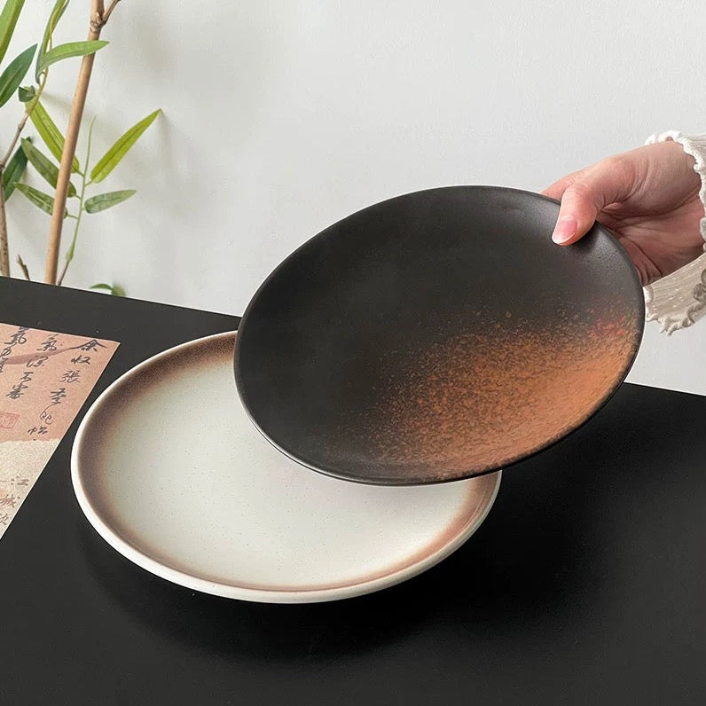 “Rustic Tea” Ceramic Plate Untable 4