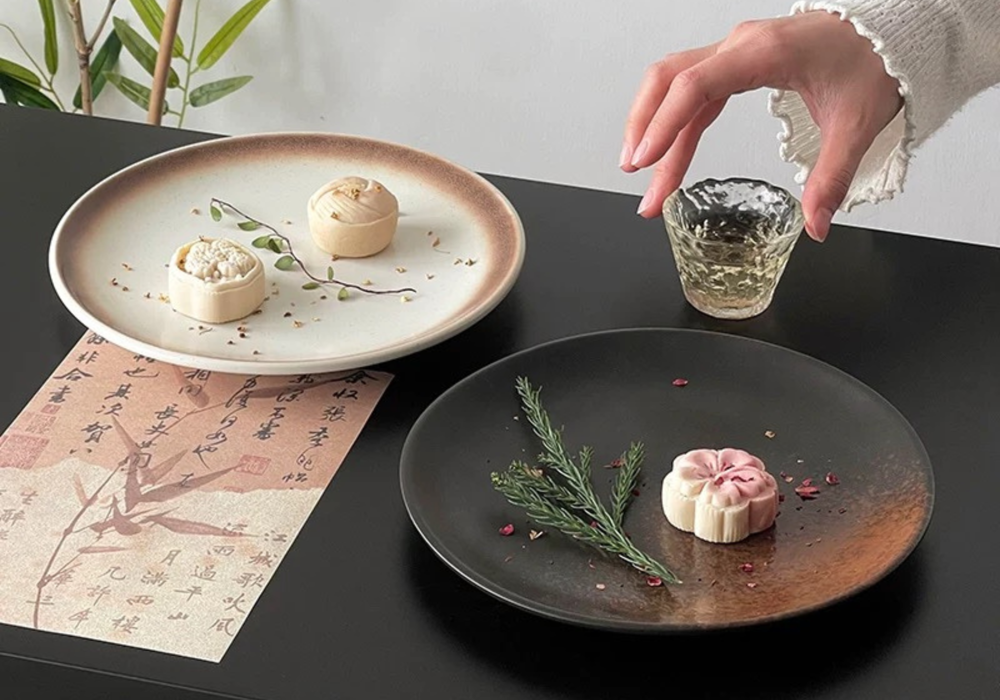 “Rustic Tea” Ceramic Plate Untable design story