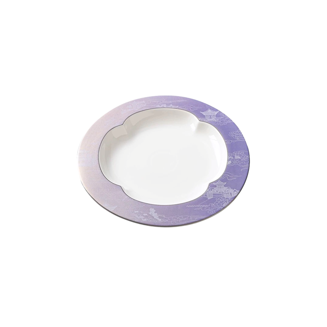 Ruyi Wide Rim Plate | Palace Purple Untable 6