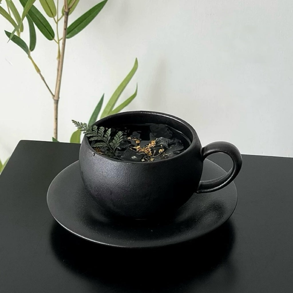 Stone Texture Egg Cup and Saucer Set Untable 9