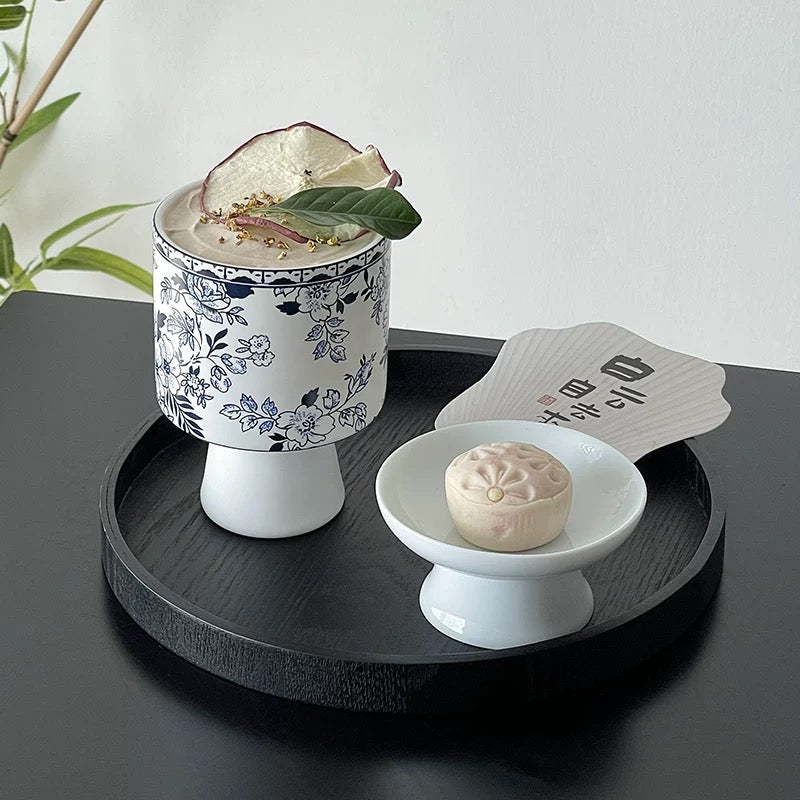 Vintage Floral Morden Goblet | Porcelain – 230 ml Untable 1