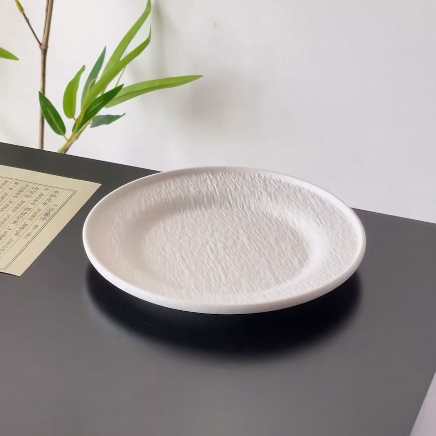 Rock Texture Ceramic Dessert Plate Untable 4
