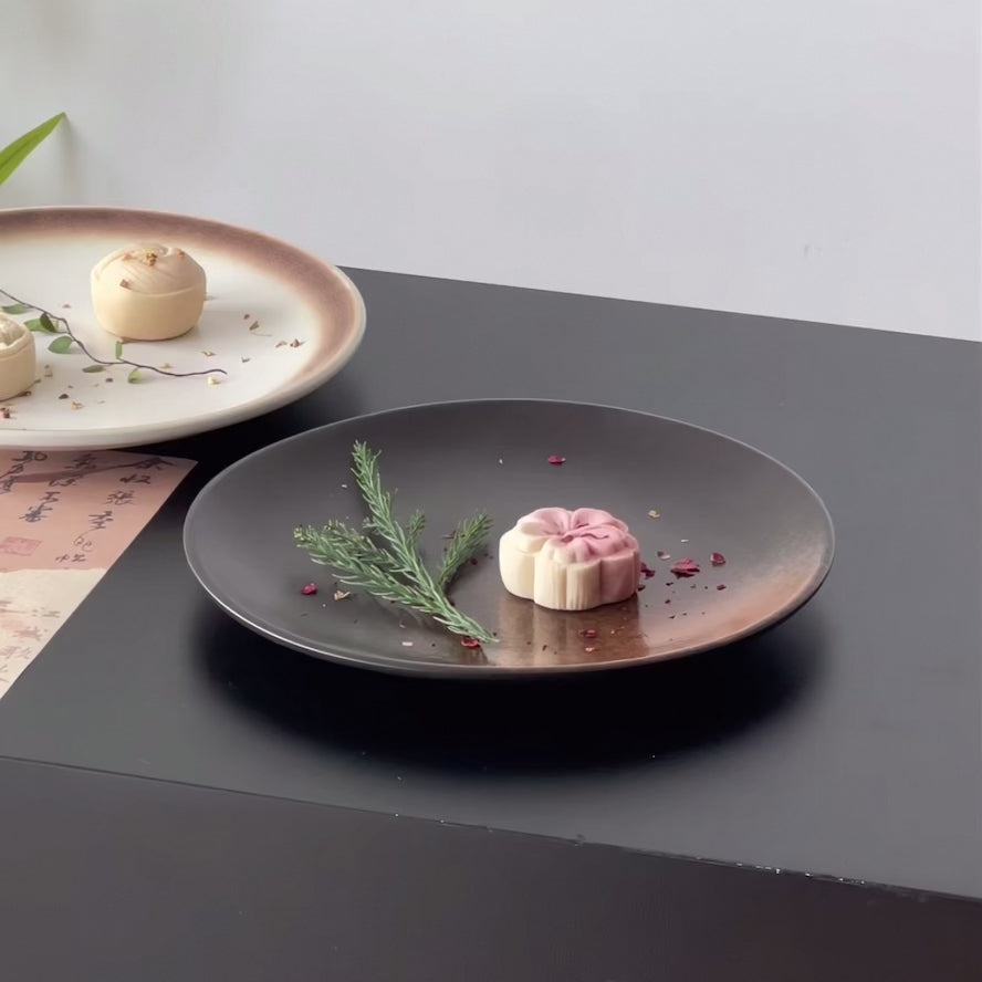 “Rustic Tea” Ceramic Plate Untable 2