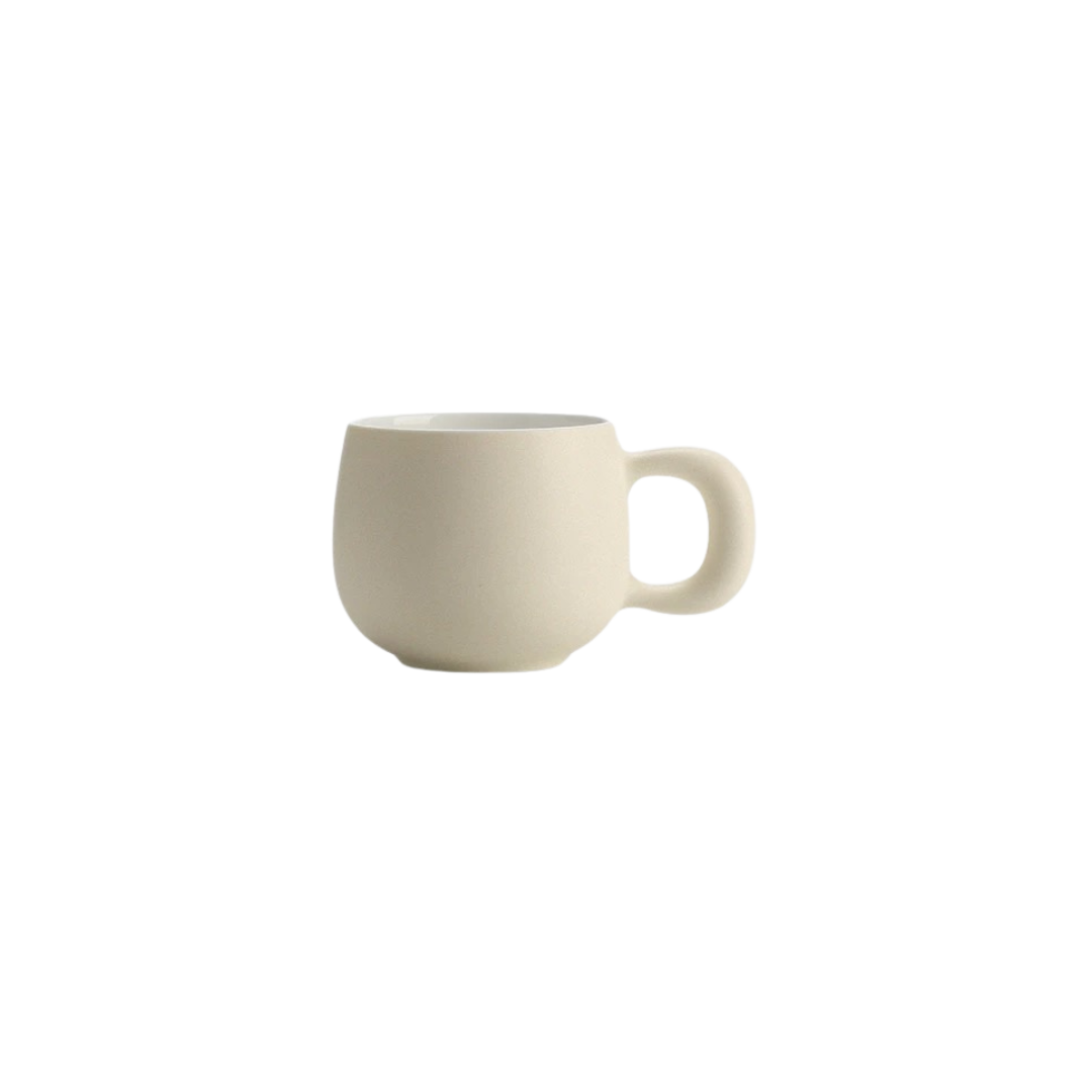宜集堂INS奶油高级感咖啡杯冷萃马克杯小众陶瓷水杯家用北欧300ml