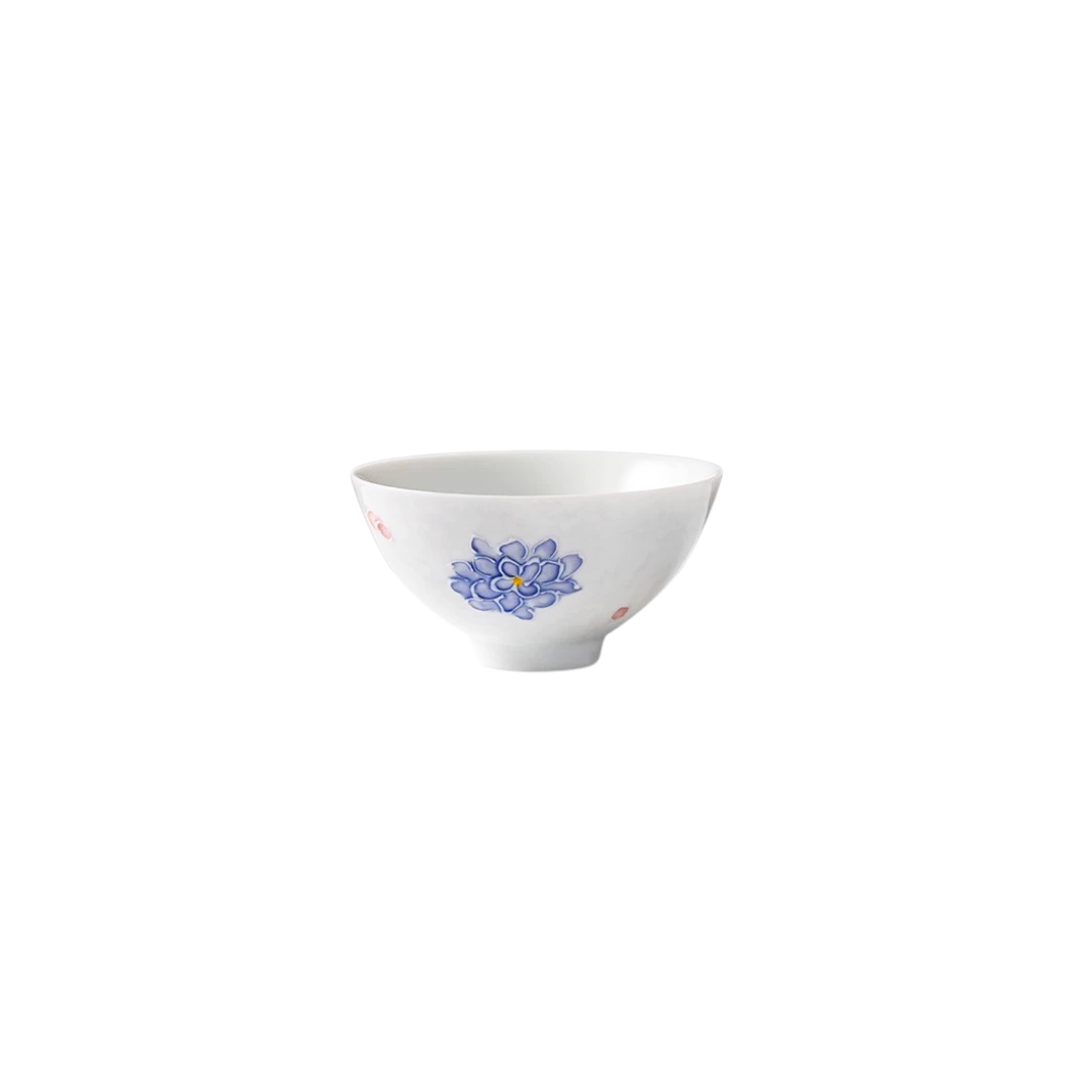半里半外 堆料纯手绘陶瓷绣球花主人杯 铃兰花鸡心杯茶杯功夫茶具
