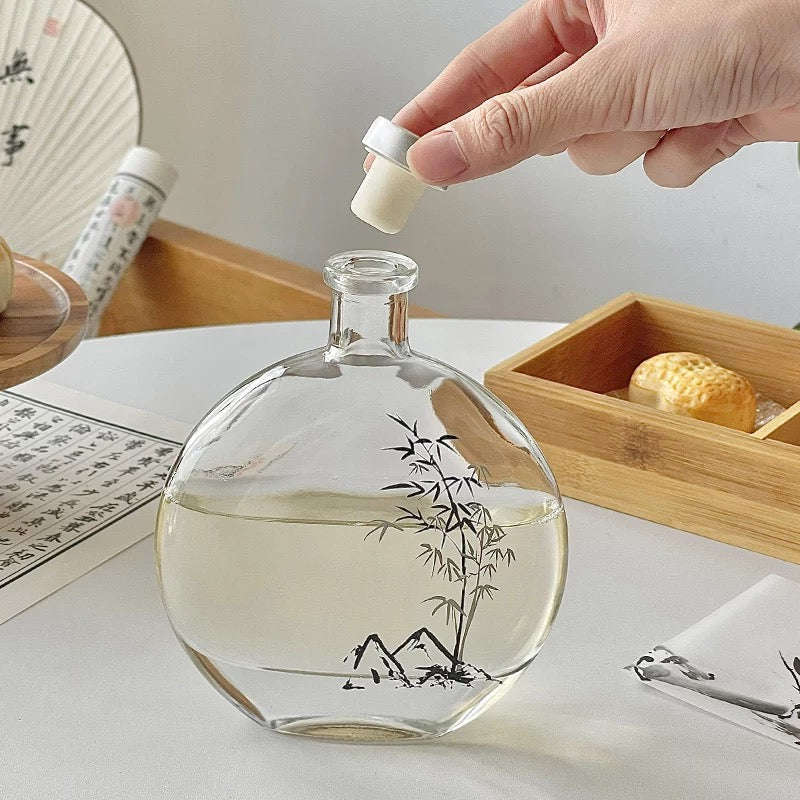 Bamboo & Moonlight Glass Bottle Untable 9