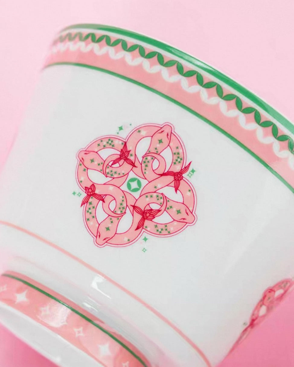 Blooming Fortune Tea Bowl | Porcelain 350 ml Untable 6