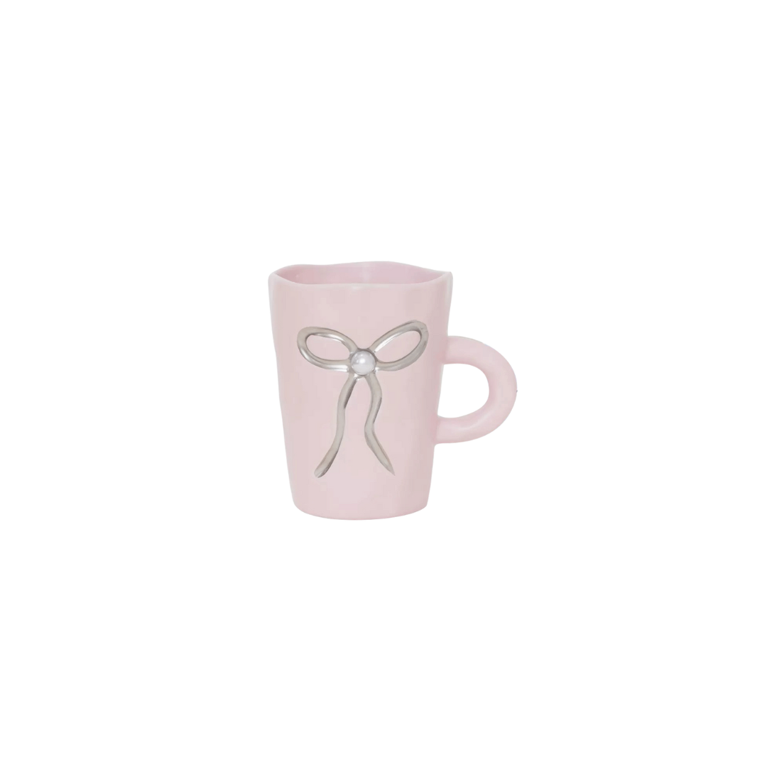 Bow Pearl Ceramic Mug | Pastel Colours Untable 22