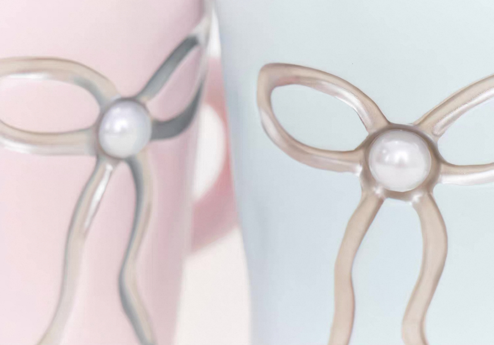 Bow Pearl Ceramic Mug | Pastel Colours design story Untable