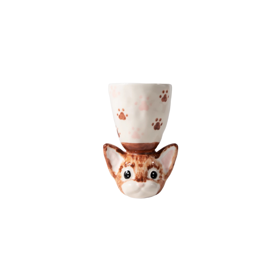 CONGSTUDIO限定手作可爱猫咪手工陶瓷杯酒杯创意卡通少女生日礼物 3