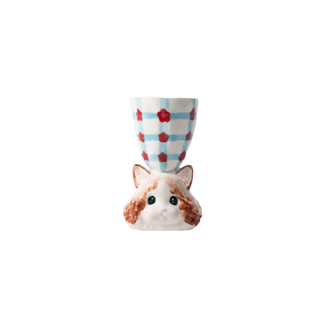 CONGSTUDIO限定手作可爱猫咪手工陶瓷杯酒杯创意卡通少女生日礼物 4