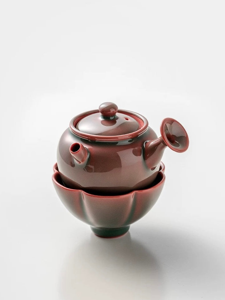 80ML花口杯陶瓷主人杯龙泉青瓷品茗杯功夫茶具花瓣杯茶杯送礼套装