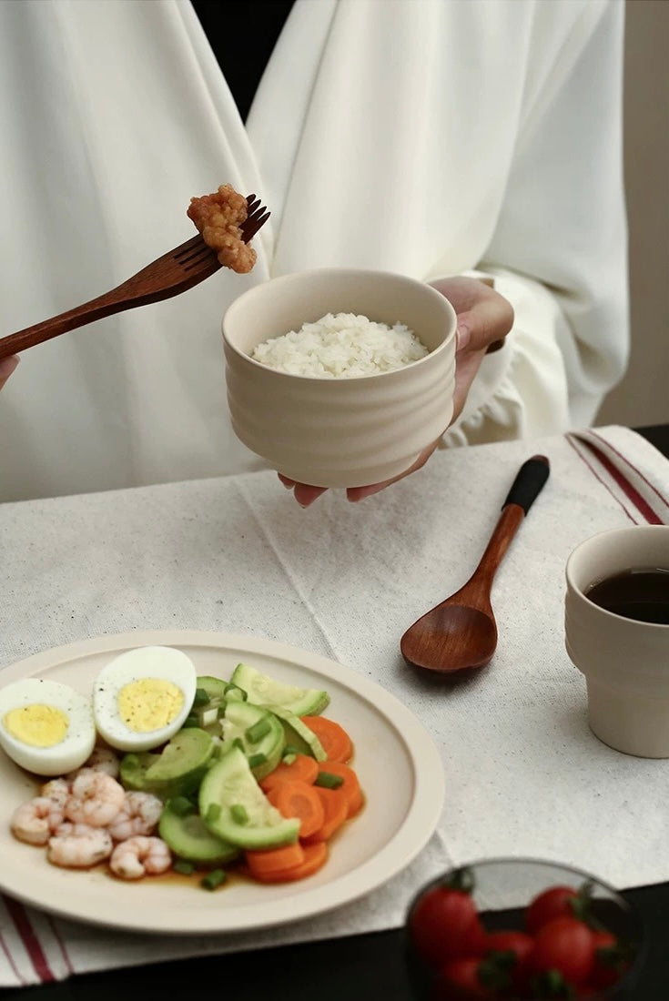 宜集堂INS中古一人食精致餐具套装陶瓷仪式感盘子杯子碗日式家用 川江碗