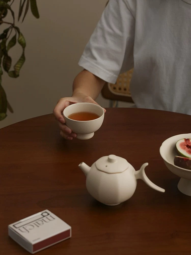宜集堂INS中古功夫茶杯子陶瓷高级感主人杯品茗喝茶茶具家用碗杯