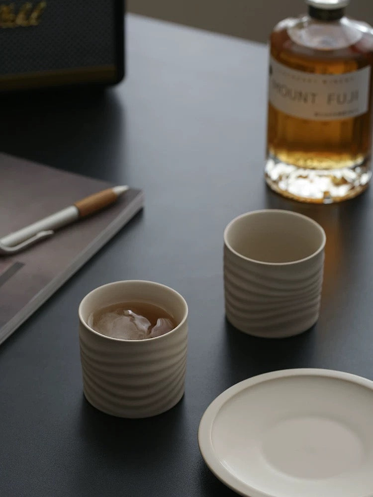 宜集堂 INS中古咖啡杯陶瓷轻奢高级感茶杯主人杯水杯设计师家用