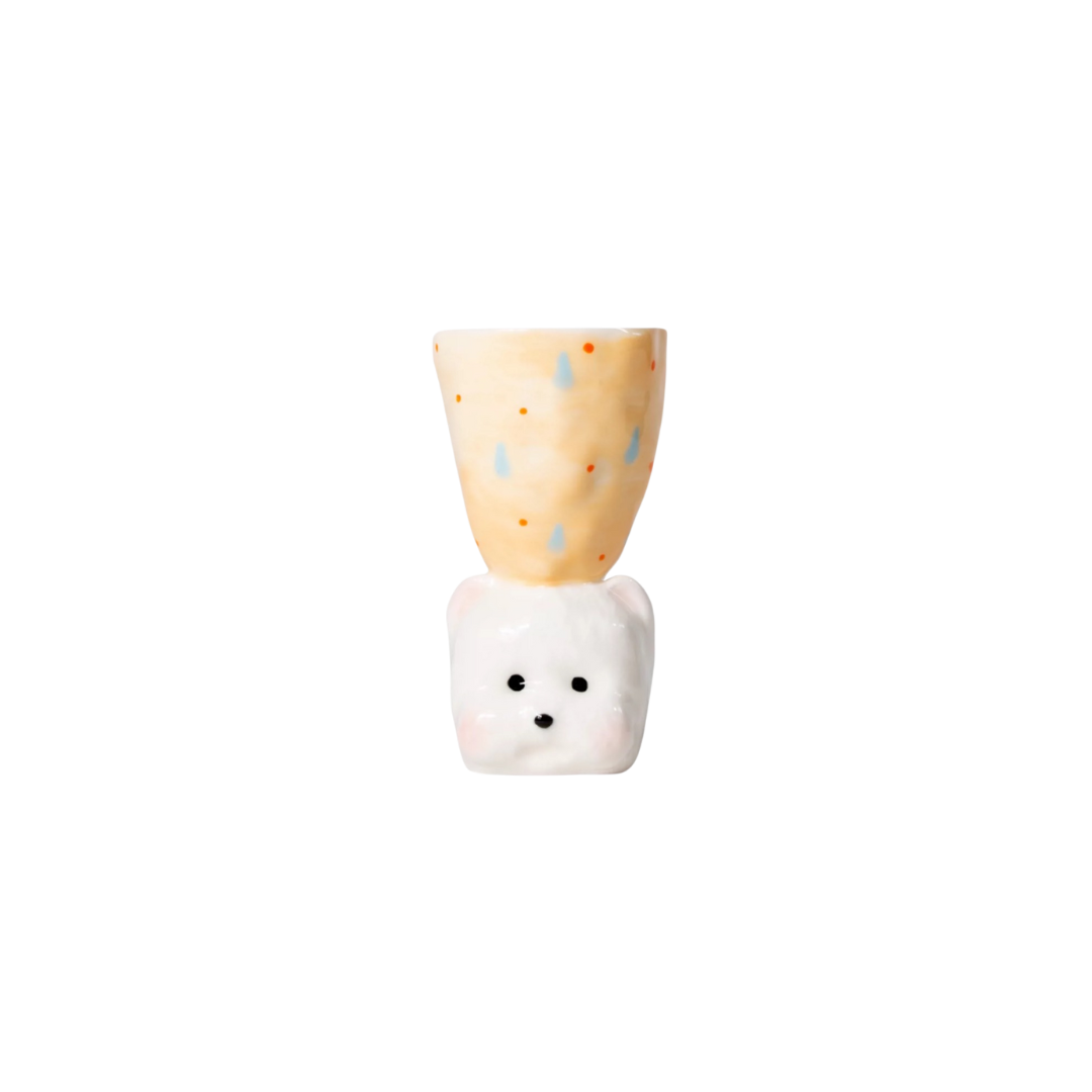 "Milo" Puppy Handmade Ceramic Cup 160 ml Untable