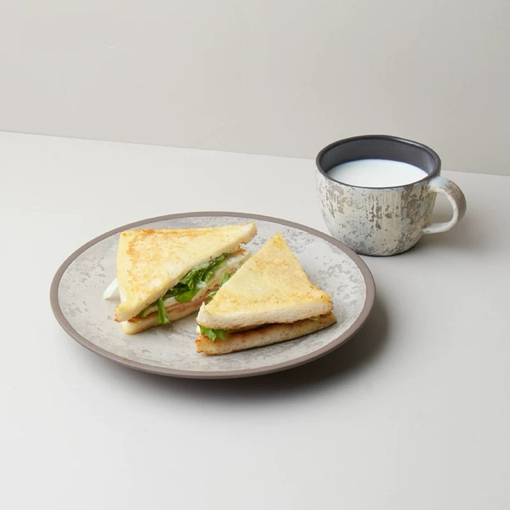 Pan Gu Wide Shallow Plate | Hand-brushed Ceramic Untable 7