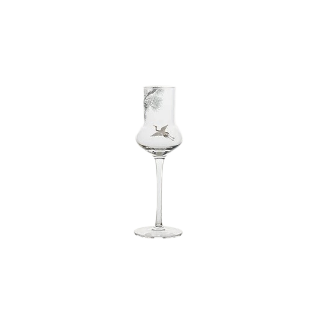 Pine & Crane Stemmed Glass | Handblown Glass – 100 ml Untable