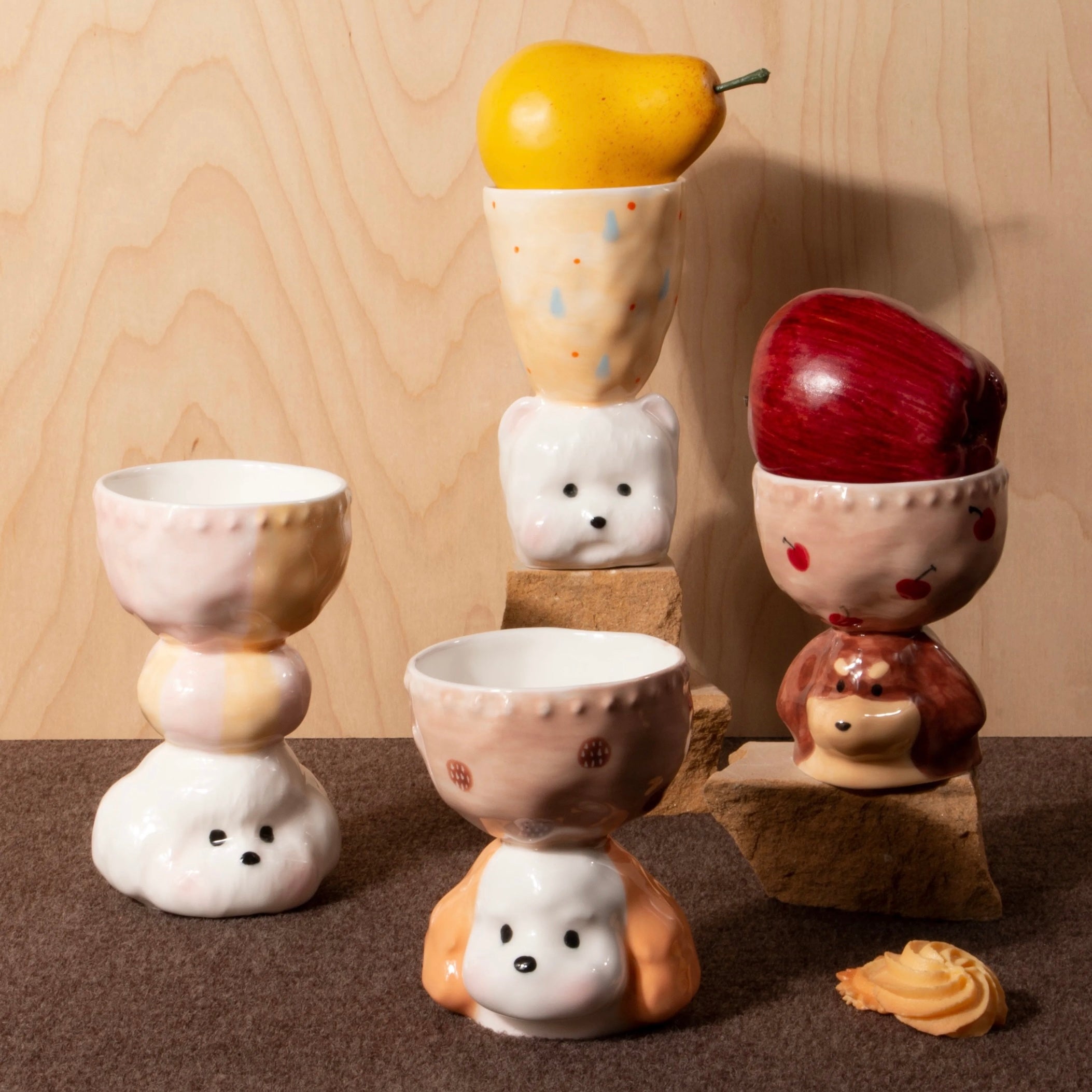 Puppy Handmade Ceramic Cup Untable 4