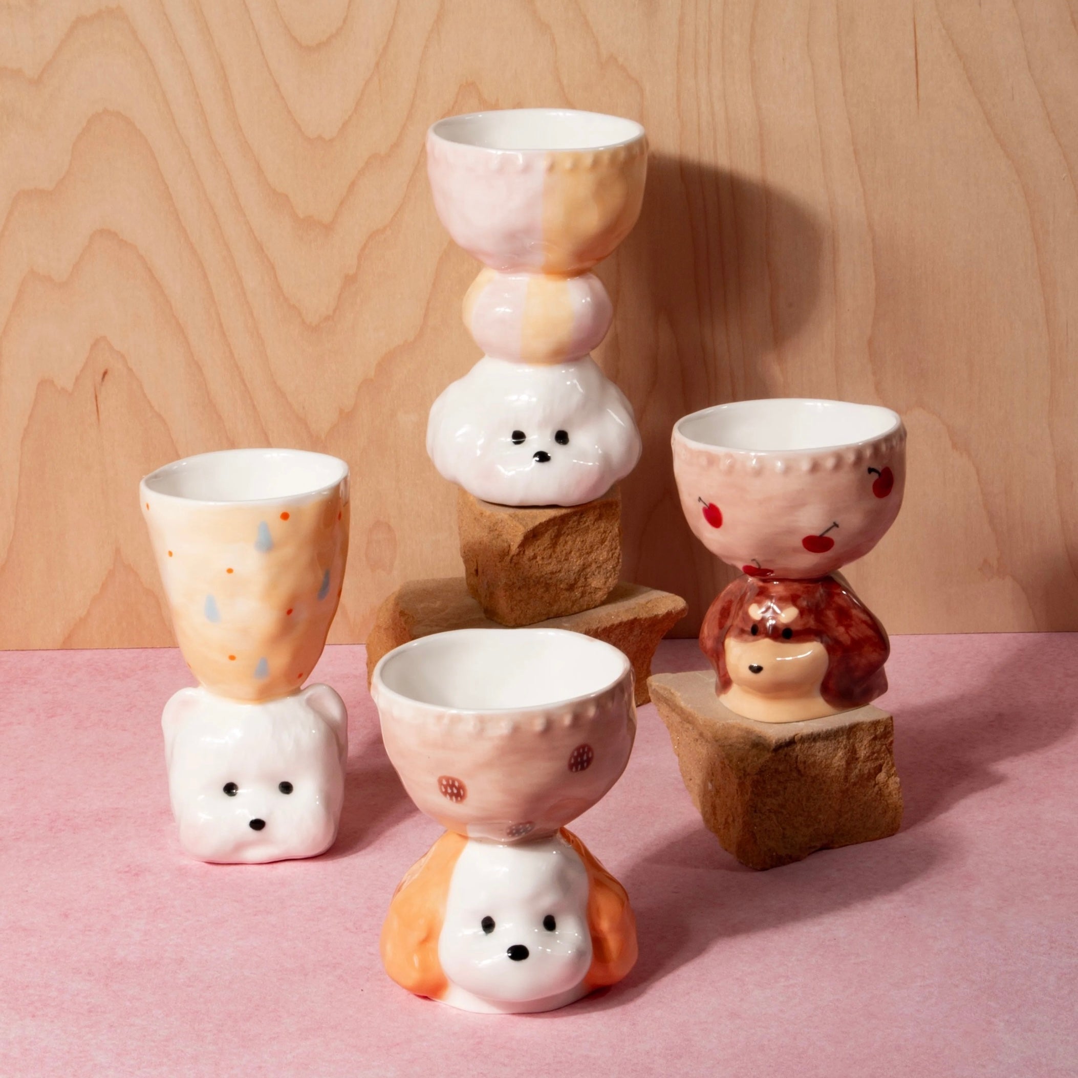 Puppy Handmade Ceramic Cup Untable 5