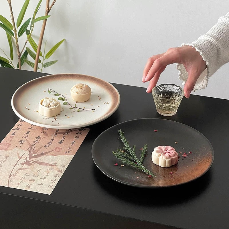“Rustic Tea” Ceramic Plate Untable 1