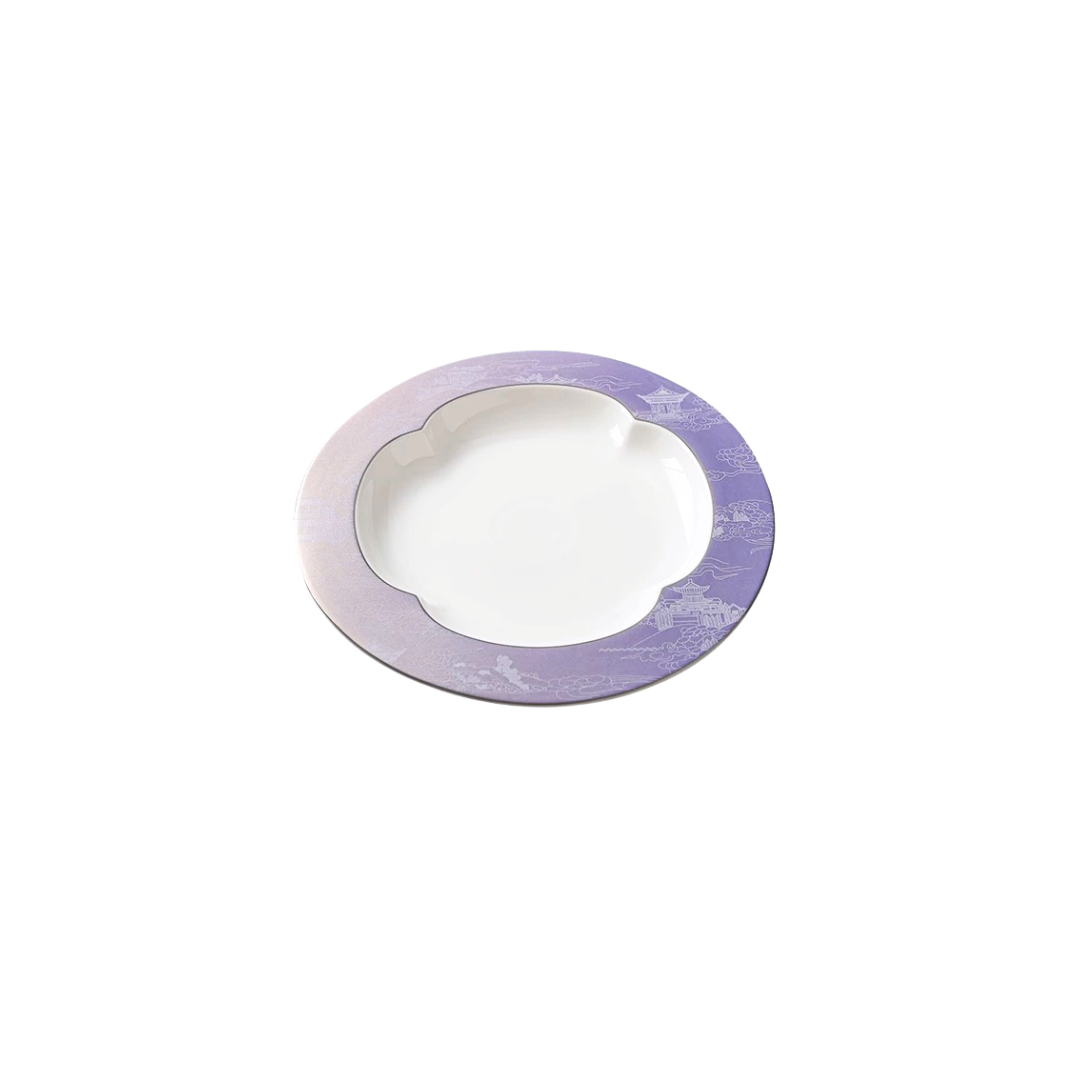 Ruyi Wide Rim Plate | Palace Purple Untable